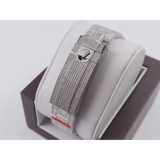 Rolex-Submariner Diamond 904L SS/SS Green Dial A3135