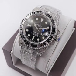 Rolex-Submariner Diamond 904L SS/SS Black Dial A3135