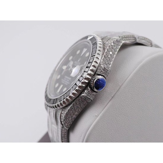Rolex-Submariner Diamond 904L SS/SS Black Dial A3135