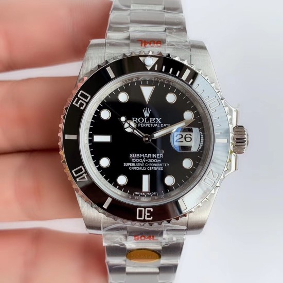 Rolex-Submariner 116610LN 904L SS/SS Black V10 Noob SA3135