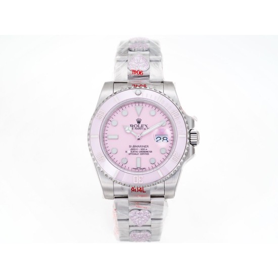 Rolex-Submariner 116619LB 40MM 904L Pink/Dot SS/SS GMF VS3135