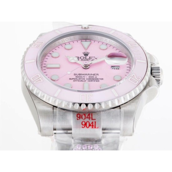 Rolex-Submariner 116619LB 40MM 904L Pink/Dot SS/SS GMF VS3135