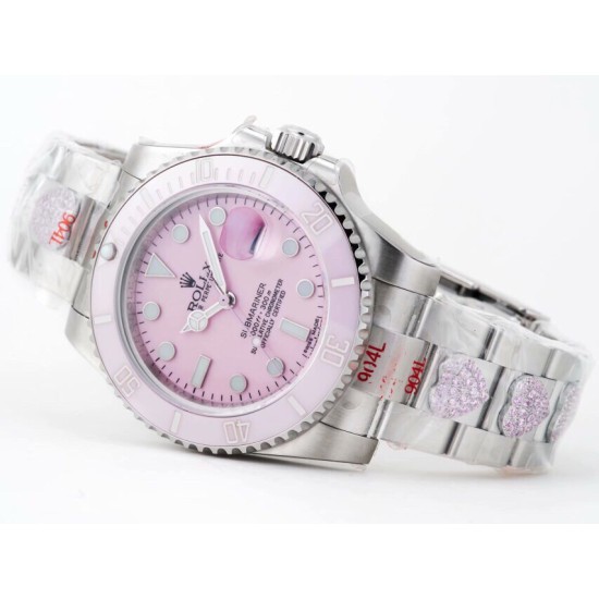 Rolex-Submariner 116619LB 40MM 904L Pink/Dot SS/SS GMF VS3135