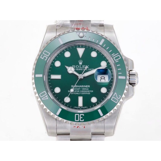 Rolex-Submariner 116610LV Hulk 40mm SS/SS Green Dial GMF VS3135