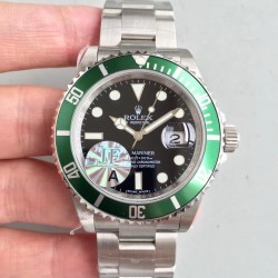 Rolex-Submariner 126610LV 41MM 904L SS/SS Green Bezel Black Dial JF VR3235