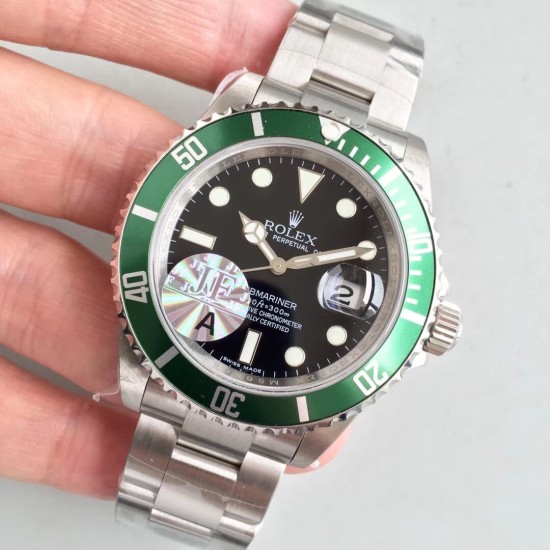 Rolex-Submariner 126610LV 41MM 904L SS/SS Green Bezel Black Dial JF VR3235