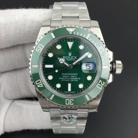 Rolex-Submariner 116610LV Hulk 40mm SS/SS Green Dial ARF VS3135