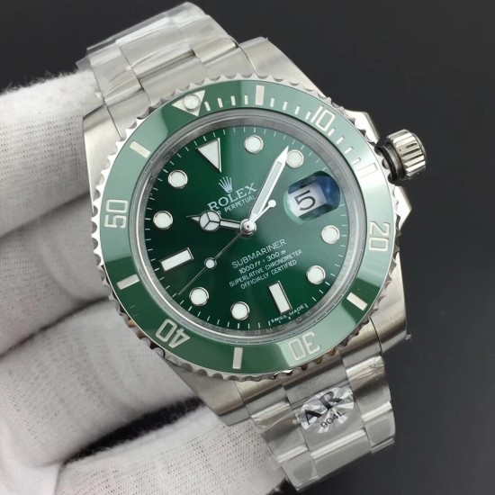 Rolex-Submariner 116610LV Hulk 40mm SS/SS Green Dial ARF VS3135