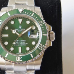 Rolex-Submariner 116610LV 904L SS/SS Green VRF Asia 3135
