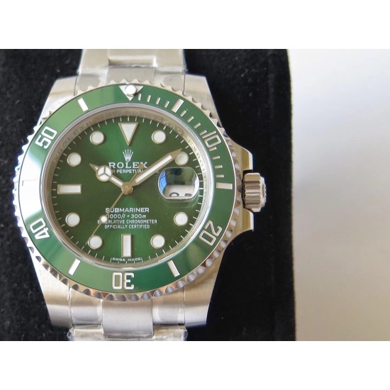 Rolex-Submariner 116610LV 904L SS/SS Green VRF Asia 3135