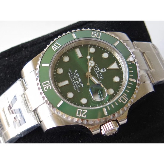 Rolex-Submariner 116610LV 904L SS/SS Green VRF Asia 3135