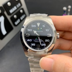 Rolex-Airking 126900 40mm SS/SS Black Dial VSF VS3230
