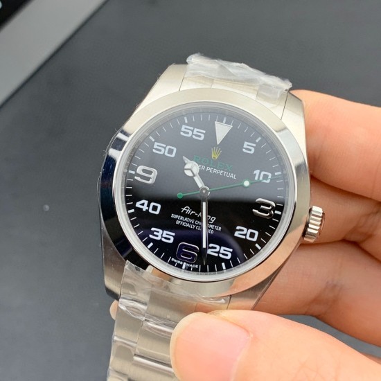 Rolex-Airking 126900 40mm SS/SS Black Dial VSF VS3230