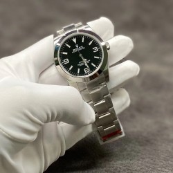 Rolex-Airking 116900 40mm 904L SS/SS Black/Num JDF SA3131