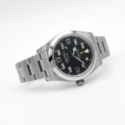 Rolex-Airking 126900 40mm 904L SS/SS Black/Num JVSF VR3230