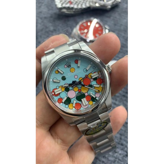 Rolex-Oyster Perpetual 124300 41mm SS/SS Celebration Dial Clean SH3230