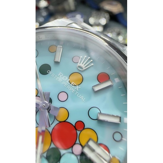 Rolex-Oyster Perpetual 124300 41mm SS/SS Celebration Dial Clean SH3230