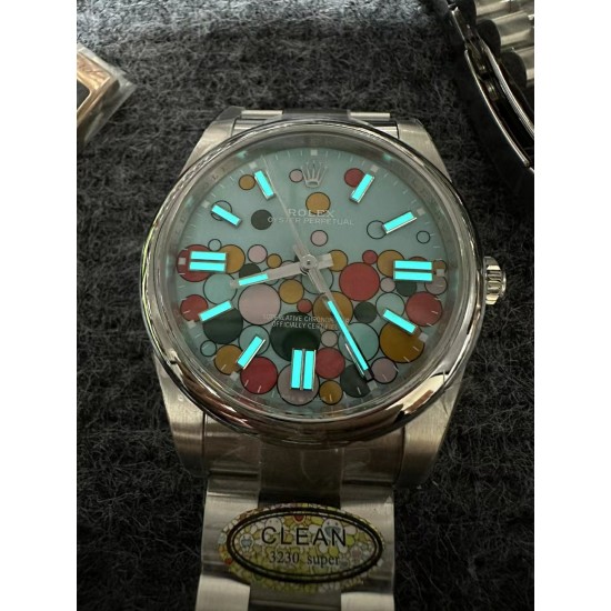 Rolex-Oyster Perpetual 124300 41mm SS/SS Celebration Dial Clean SH3230