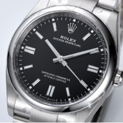 Rolex-Oyster Perpetual 124300 41mm SS/SS Black/Stk Clean SH3230