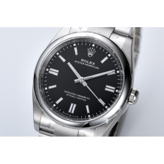 Rolex-Oyster Perpetual 124300 41mm SS/SS Black/Stk Clean SH3230