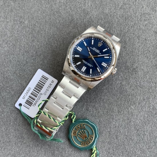 Rolex-Oyster Perpetual 124300 41mm SS/SS Blue/Stk Clean SH3230