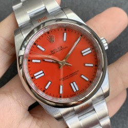 Rolex-Oyster Perpetual 124300 41mm SS/SS Red/Stk Clean SH3230