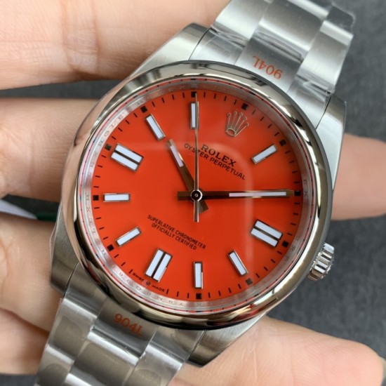 Rolex-Oyster Perpetual 124300 41mm SS/SS Red/Stk Clean SH3230