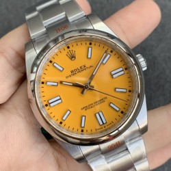 Rolex-Oyster Perpetual 124300 41mm SS/SS Yellow/Stk Clean SH3230