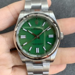 Rolex-Oyster Perpetual 124300 41mm SS/SS Green/Stk Clean SH3230