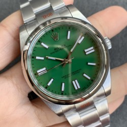Rolex-Oyster Perpetual 124300 41mm SS/SS Green/Stk Clean SH3230