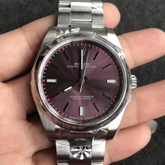 Rolex-Oyster Perpetual 114300 39mm SS/SS Purple ARF VR3132