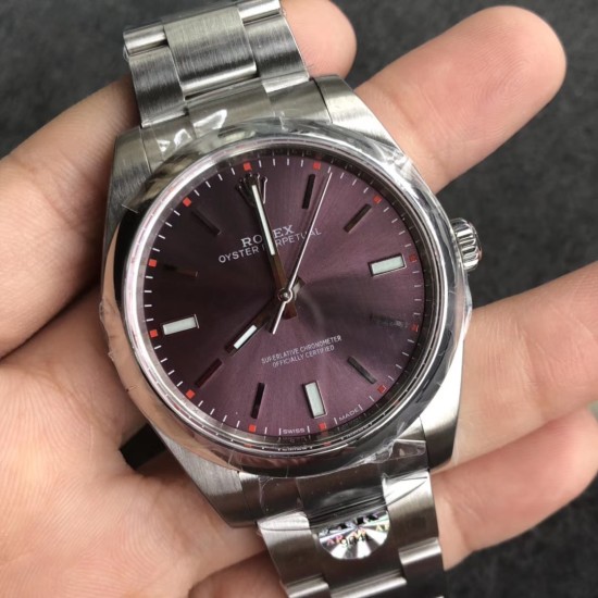 Rolex-Oyster Perpetual 114300 39mm SS/SS Purple ARF VR3132