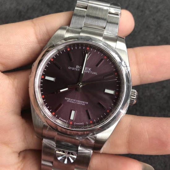 Rolex-Oyster Perpetual 114300 39mm SS/SS Purple ARF VR3132