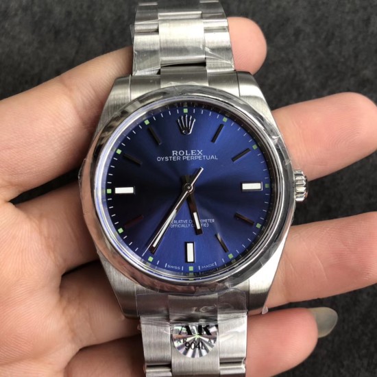 Rolex-Oyster Pert. 39mm 114300 904L SS/SS Blue ARF A3132