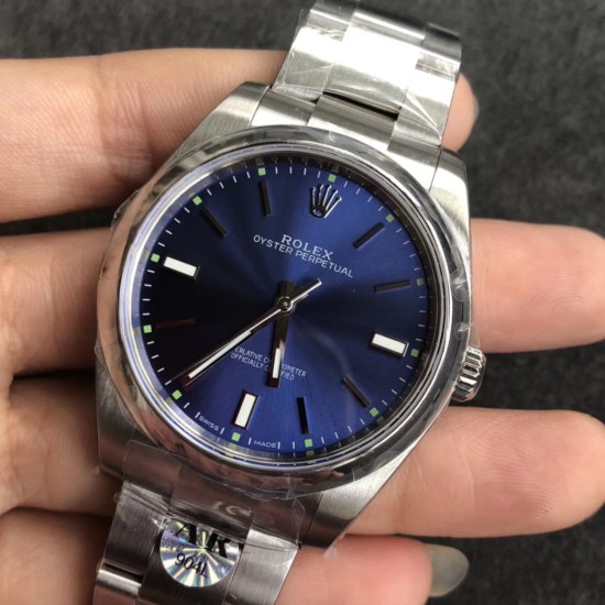 Rolex-Oyster Pert. 39mm 114300 904L SS/SS Blue ARF A3132