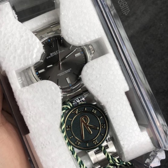 Rolex-Oyster Pert. 39mm 114300 904L SS/SS Grey ARF A3132