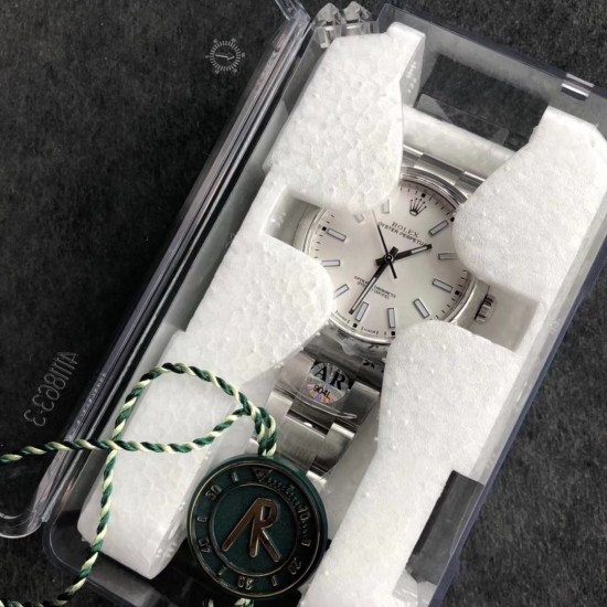 Rolex-Oyster Pert. 39mm 114300 904L SS/SS White ARF A3132