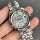 Rolex-ROLEX - DATEJUST - LADY 31mm Oys Flt SS/SS Silver/Stk GSF A2671