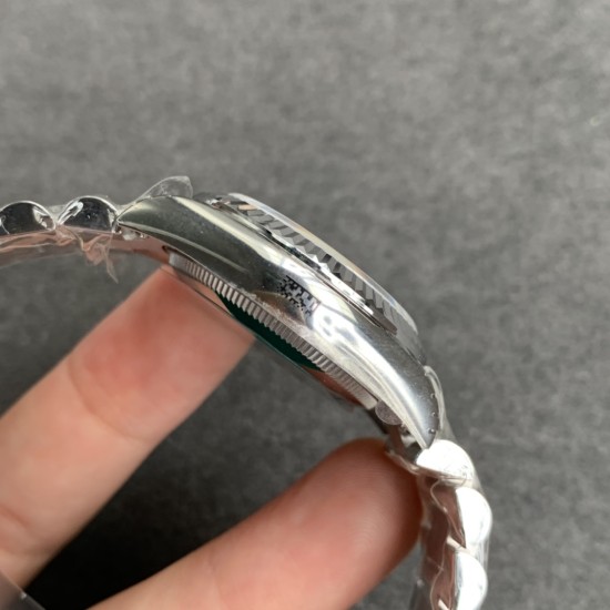 Rolex-ROLEX - DATEJUST - LADY 31mm Oys Flt SS/SS Silver/Stk GSF A2671