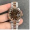 Rolex-ROLEX - DATEJUST - LADY 31mm Oys Flt RG/SS Brown Dia GSF A2671