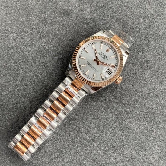 Rolex-ROLEX - DATEJUST - LADY 31mm Oys Flt RG/SS SS/Stk GSF A2671