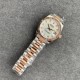 Rolex-Datejust Ladies 31mm Oys RG/SS Silver/Dia GSF A2671