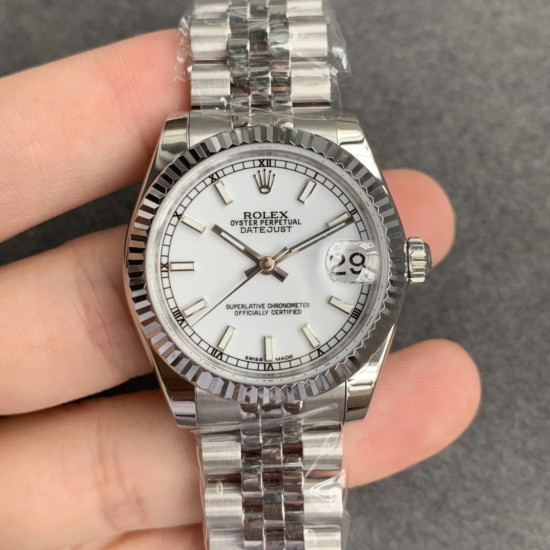 Rolex-ROLEX - DATEJUST - LADY 31mm Jub Flt SS/SS White Stk GSF A2671