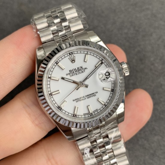 Rolex-ROLEX - DATEJUST - LADY 31mm Jub Flt SS/SS White Stk GSF A2671