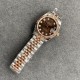 Rolex-ROLEX - DATEJUST - LADY 31mm Jub Flt RG/SS Brown Dia GSF A2671