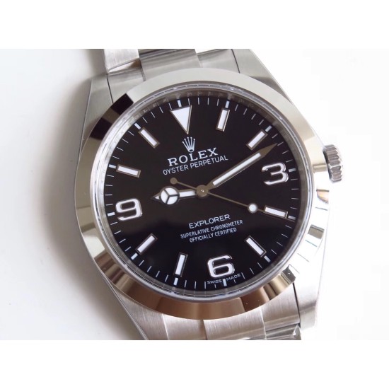 Rolex-Explorer 1 Ref.214270 SS/SS Black ARF Asia 3132