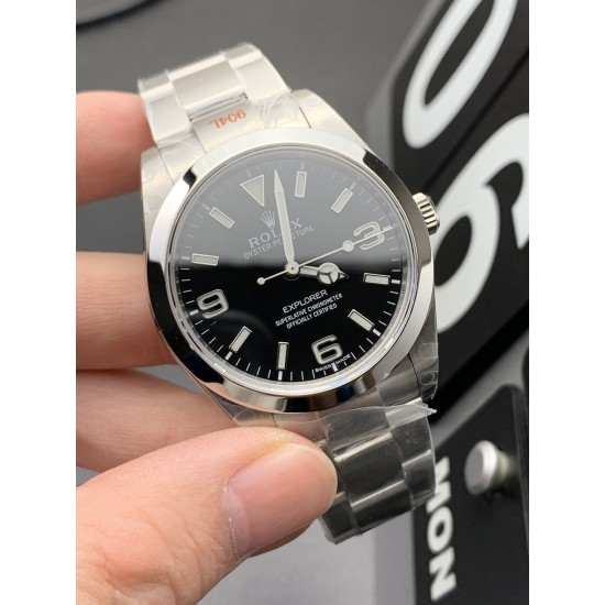 Rolex-Explorer 1 Ref.214270 316L SS/SS Blk 39m GMF Asia 3132