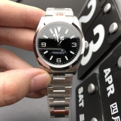 Rolex-Explorer 124270 36mm 904L SS/SS Black Dial EWF A3230