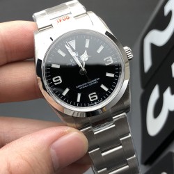 Rolex-Explorer 124270 36mm 904L SS/SS Black Dial EWF A3230