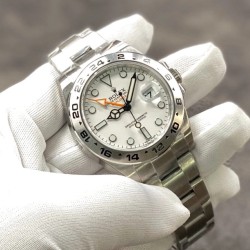 Rolex-Explorer II 216570 904L SS/SS Wht NOOB Asia 3187 CHS